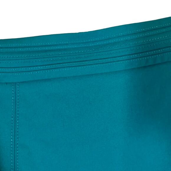 WHBM Perfect Form Teal Blue Straight Pencil Zipper Back Skirt Women Sz 0 - Picture 5 of 10
